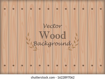Brown wood texture vector for background
