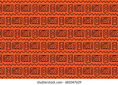 Brown wood tribal pattern
