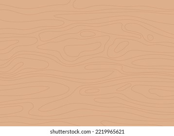Brown wooden desktop flat color vector background template. Blank surface for products advertisement. Empty place with wood grains. Fully editable 2D illustration with copy space for text