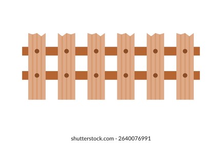 Brown wooden fence icon vector design