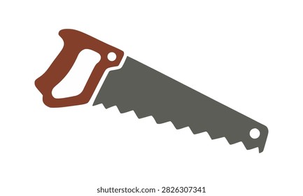 Brown Wooden Handle Handsaw Carpenter Tool