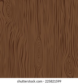 Brown wooden plank, cutting board, floor or table surface. Vector illustration