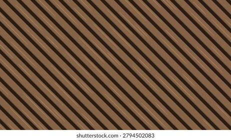 Brown wooden planks seamless pattern background vector illustration. Abstract diagonal wood board texture layout with parallel timber strips for rustic panel or wallpaper design.