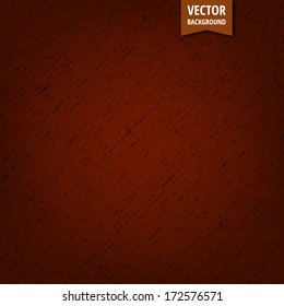 Brown wooden vector texture background.