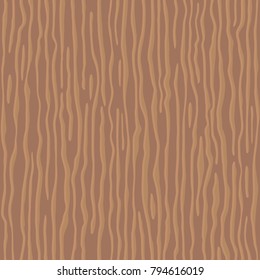 Brown wooden wall plank, table or floor surface. Cutting chopping board. Cartoon wood texture, vector seamless background.