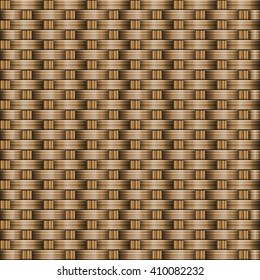 Brown wooden woven texture background.