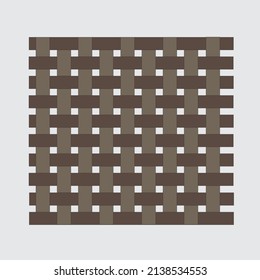 Brown woven motif on abstract background
