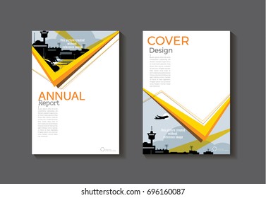 Brown yellow abstract modern  cover book Brochure template, design, annual report, magazine and flyer layout Vector a4