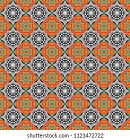 Brown, yellow and blue background texture. Endless abstract seamless pattern.