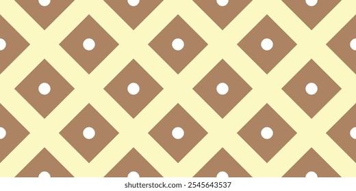 Patrón sin costuras geométrico marrón y amarillo para el Web, la materia textil y los Fondos de pantalla