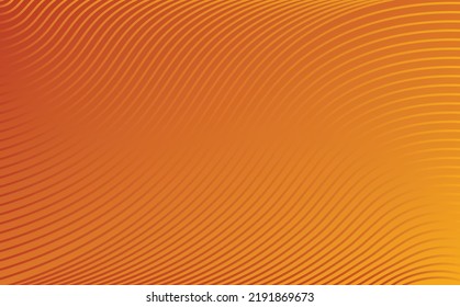 Brown and yellow gradient colored vector abstract background with curvy line pattern. Suitable for banner, card, wallpaper, cover, and backdrop.