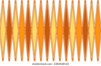 brown, yellow and orange golden diamond repeat seamless on white background, fabric print design, wallpaper, backdrop, t-shirt screen paint, Oktoberfest