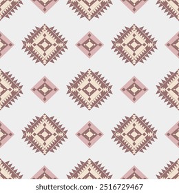 Marrom, amarelo e vermelho pálido de padrões geométricos que são tradicionais, étnicos, navajos ou índios americanos nativos. designs para roupas, cortinas, tapetes, sarongs, hmong e bordas de tecido.