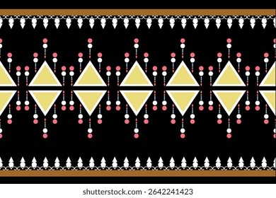 Castanho Amarelo Rosa Geometria Texto azulejo Decoração Tradicional Nativo Americano 