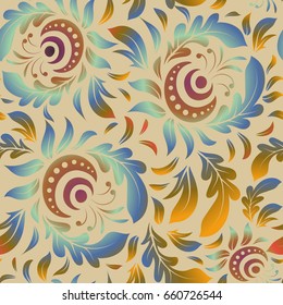 Brown, yellow and purple vintage seamless pattern. Abstract vector texture. Low poly motley pattern illustration.