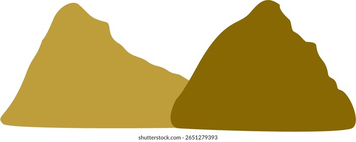 Brown Yellow Silhouette of Mountain Explorer