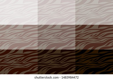 brown Zebra print. Stripes, animal skin, tiger stripes, abstract pattern, line background. Black and white vector monochrome seamles texture. eps 10 illustration art