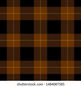 Brown,Black and Gold Tartan Plaid Scottish Seamless Pattern. Texture from tartan, plaid, tablecloths, shirts, clothes, dresses, bedding, blankets and other textile.