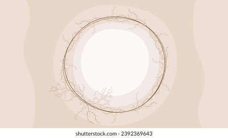 fondo floral de color crema-marrón-abstracto con encanto para uso comercial multipropósito