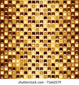 Brown-gold mosaic