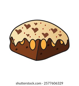 Brownie Food Sticker Art by