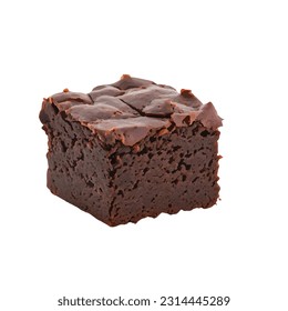 Brownie isolate on white background