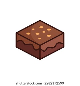 brownies icon vector design template in white background