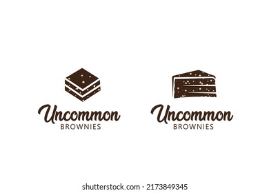 brownies logo design illustration editable vector 