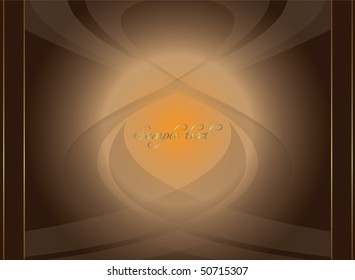 brownish orange background with the waves for the design.Vector