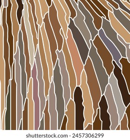 Brownish tiled pattern with white outlines
