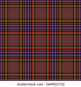 Brown,Purple,Red,Green,Blue and Black Tartan Plaid Scottish Seamless Pattern. Texture from tartan, plaid, tablecloths, shirts, clothes, dresses, bedding, blankets and other textile.