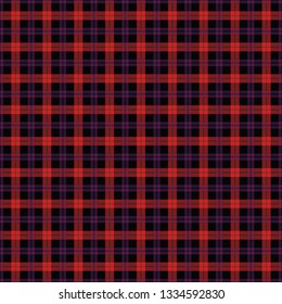 Brown's modern tartan. Seamless pattern of a traditional Scottish tartan of Brown's clan for fabric, kilts, skirts, plaids. Frequent, small weaving.