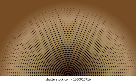 Browny Radial Halftone Background Design Template, Pop Art, Abstract Dots Pattern Illustration, Vintage Texture Element, Gray Brown Gradation, Wood Color Gradient Wallpaper, EPS 10 file Vector Project