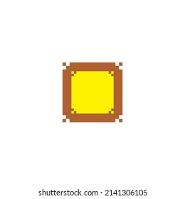 brown-yellow square background simple symbol logo vector