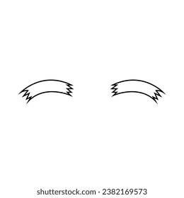 Vector de icono de los brotes. Signo de ilustración de bigote. Símbolo o logo de la tienda de Barberry.