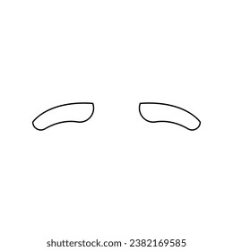 Löscht die Symbolvektorgrafik. Mustache-Illustrationszeichen. Symbol oder Logo des Beerenladens.