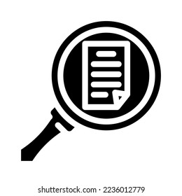 browse folder glyph icon vector. browse folder sign. isolated symbol illustration