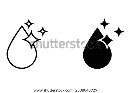 Browse icon sets. easy cleaner liquid icons in line and flat style. for your web site design, logo, app, UI Vector design. User icon, silhouette isolated on white background.

