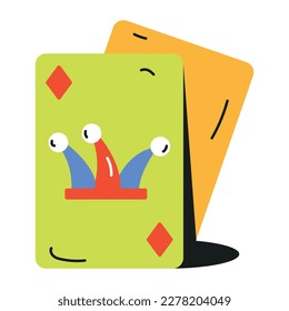 Browse the latest flat icon of clown cards