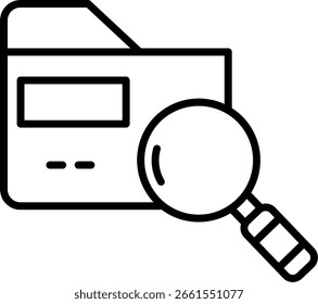 Browse Line vector Icon Design