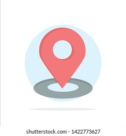 Browse, Map, Navigation, Location Abstract Circle Background Flat color Icon
