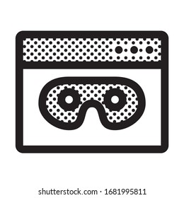 Browse in Private. Icon Filled with Dots.