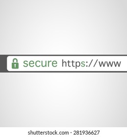 Browser Address Bar with Https Protocol