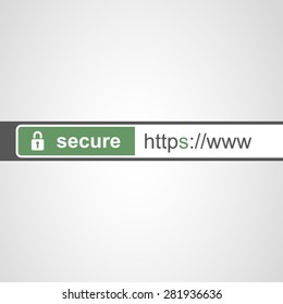 Browser Address Bar with Https Protocol