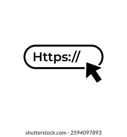 Browser Address Bar icon flat design