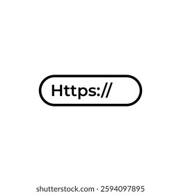 Browser Address Bar icon flat design