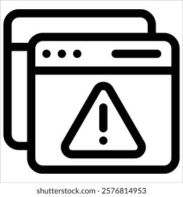 Browser Alert Icon Element For Design