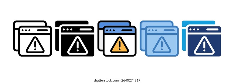Browser Alert Icon Element For Design
