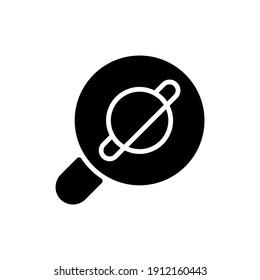 Icono de glifo negro de la aplicación del navegador. Surf por Internet. Acceso a la información en World Wide Web. Ver sitios web. Aplicación de software. Símbolo de silueta en el espacio blanco. Ilustración aislada del vector