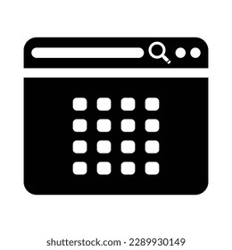 Browser Apps Icon, Vector Graphics